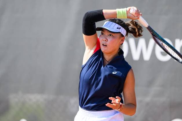 TENNIS - WTA, Tennis Damen Ladies Open Amstetten AMSTETTEN,AUSTRIA,10.AUG.25 - TENNIS - ITF World Tennis Tour, Ladies Open Amstetten. Image shows Shuo Feng (CHN).  GEPAxpictures xChristianxMoser