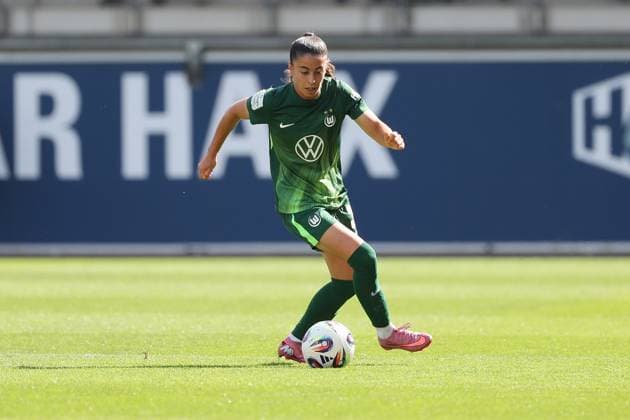 VfL- Union Berlin, Frauen Wolfsburg, 10.08.2025, FUßBALL - VfL Wolfsburg vs. Union Berlin, Testspiel, Saison 2025 26. Kessya Bussy (VfL Wolfsburg) Wolfsburg