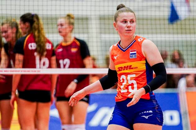 2025-08-10 Netherlands v Germany - Friendly WIJCHEN, NETHERLANDS - AUGUST 10: Florien Reesink of The Netherlands during the Friendly match between Netherlands and Germany at Sportcentrum Arcus on August 10, 2025 in Wijchen, Netherlands. Wijchen Sportcentrum Arcus Netherlands Content not available for redistribution in The Netherlands directly or indirectly through any third parties. Copyright: xAndrexWeeningx
