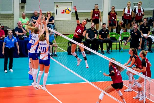 2025-08-10 Netherlands v Germany - Friendly WIJCHEN, NETHERLANDS - AUGUST 10: Lena Stigrot of Germany during the Friendly match between Netherlands and Germany at Sportcentrum Arcus on August 10, 2025 in Wijchen, Netherlands. Wijchen Sportcentrum Arcus Netherlands Content not available for redistribution in The Netherlands directly or indirectly through any third parties. Copyright: xAndrexWeeningx