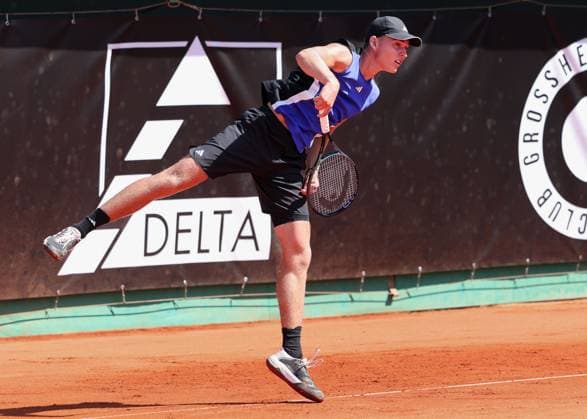 Justin Engel (GER), TC Grosshesselohe Herren Bundesliga Tennis - Herren Bundesliga Tennis - - TC Grosshesselohe - Grosshesselohe-Muenchen - Bayern - Germany - 10 August 2025. Copyright: xJuergenxHasenkopfx
