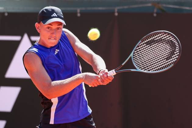 Justin Engel (GER), TC Grosshesselohe Herren Bundesliga Tennis - Herren Bundesliga Tennis - - TC Grosshesselohe - Grosshesselohe-Muenchen - Bayern - Germany - 10 August 2025. Copyright: xJuergenxHasenkopfx
