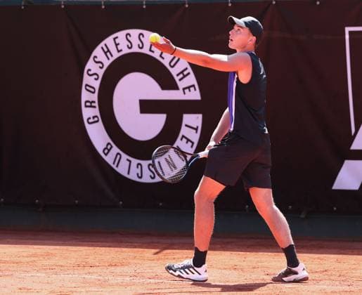Justin Engel (GER), TC Grosshesselohe Herren Bundesliga Tennis - Herren Bundesliga Tennis - - TC Grosshesselohe - Grosshesselohe-Muenchen - Bayern - Germany - 10 August 2025. Copyright: xJuergenxHasenkopfx