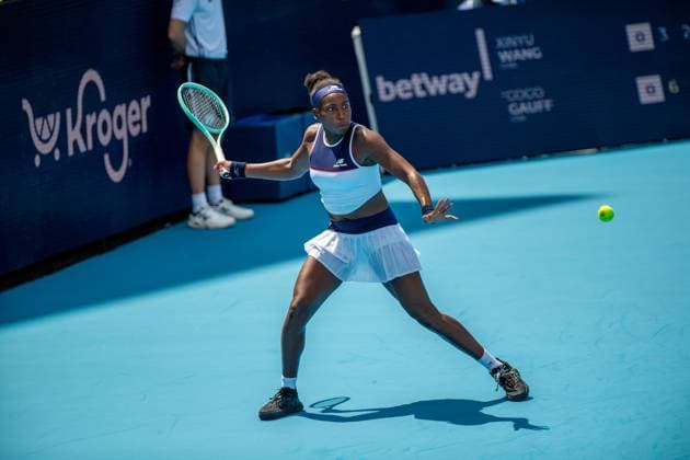 Cincinnati Open: Coco Gauff V Xinyu Wang Coco Gauff is seen during her second-round match at the Cincinnati Open in Mason, Ohio, on August 10, 2025. Mason United States  Copyright: xJasonxWhitmanx originalFilename:whitman-cincinna250810_npB5x.jpg