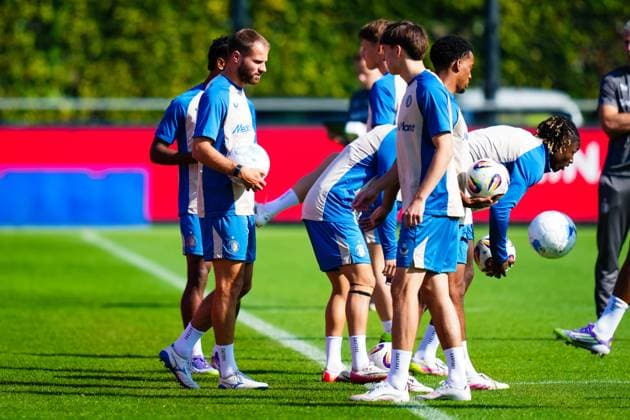 UEFA Champions League 2025-2026: training of Feyenoord Rotterdam - Bart Nieuwkoop Player of Feyenoord Rotterdam during the training of Feyenoord in preparation of the UEFA Champions League qualification duel against Fenerbahce SK at Trainingscomplex 1908 on 11 August 2025 in Rotterdam, The Netherlands. (VK Sportphoto Danny de Groot) Copyright: xDannyxdexGrootx