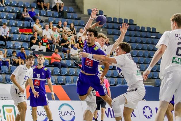August 11, 2025, Cairo, Cairo, Egypt: BARADAT ALEXANDERE The France Player In Action During A 11TH IHF Men s Youth World Championship, WM, Weltmeisterschaft Egypt 2025 Between Germany And France At Cairo Stadium Hall 2 Cairo Egypt - ZUMAe138 20250811_zsp_e138_017 Copyright: xBassemxElziatyx