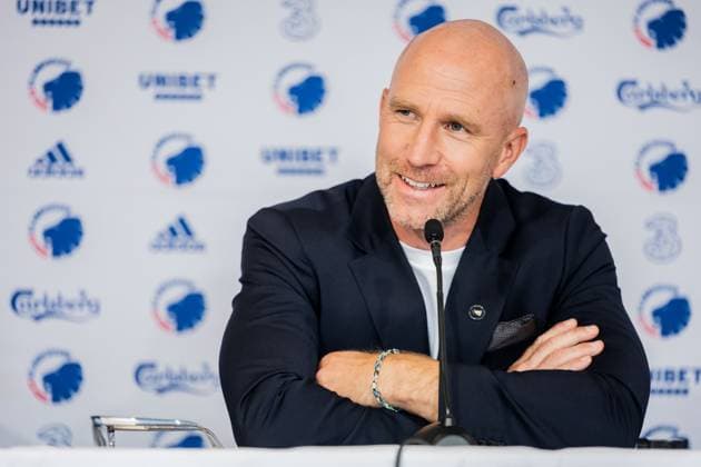 250811 Head coach Henrik Rydström of Malmö FF during a UEFA Champions League press conference, PK, Pressekonferenz on August 11, 2025 in Copenhagen. Photo: Petter Arvidson BILDBYRAN kod PA PA1060 fotboll football soccer fotball uefa champions league champions league presskonferens press conference malmö ff bbeng Copyright: PETTERxARVIDSON BB250811PA102