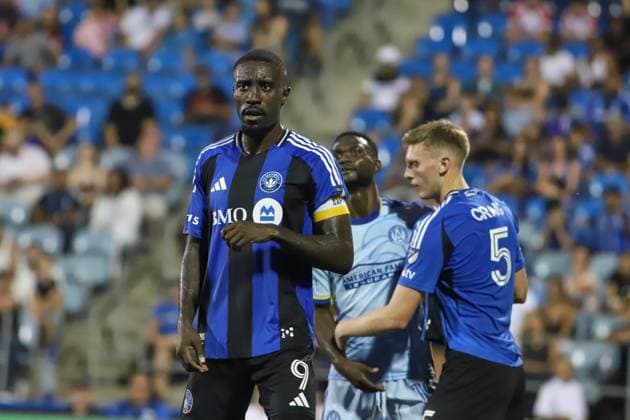CF Montreal v Atlanta United MLS, Fussball Herren, USA Prince Owusu 9 of CF Montreal looks on during the MLS match between CF Montreal and Atlanta United at Saputo Stadium. on August 9, 2025 in Montreal, Canada. (Photo by Horaco Zamora Rios Eyepix Group) Copyright: xHoracioxZamora xEyepixxGroupx HZ_09082025_165259