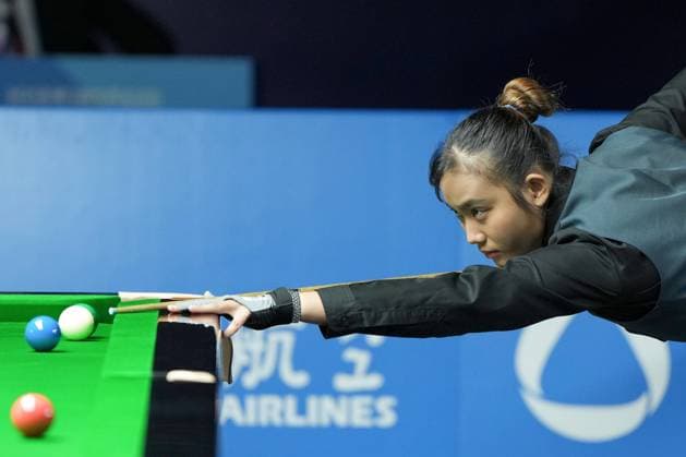 (250812) -- CHENGDU, Aug. 12, 2025 -- Ploychompoo Laokiatphong of Thailand competes during the Women s Six-red Snooker Semifinal Match between Ploychompoo Laokiatphong of Thailand and Narucha Phoemphul of Thailand of Billiards event at The World Games 2025 in Chengdu, southwest China s Sichuan Province, Aug. 12, 2025. ) (SP)CHINA-CHENGDU-THE WORLD GAMES 2025-BILLIARDS-WOMEN S SIX-RED SNOOKER (CN) XuxBingjie 