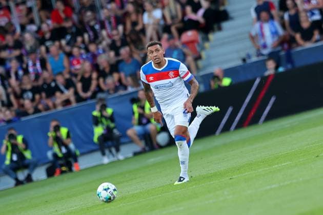 Rangers captain James Tavernier during the UEFA Champions League Third Round qualifying second leg at the Doosan Arena, Plzen. Viktoria Plzen v Rangers, UEFA Champions League, 3rd Qualifying Round, Second Leg, Football, Doosan Arena, Plzen, Czech Republic, UK - 12 Aug 2025Plzen Doosan Arena Czech Republic EDITORIAL USE ONLY No use with unauthorised audio, video, data, fixture lists, club league logos or live services. Online in-match use limited to 120 images, no video emulation. No use in betting, games or single club league player publications. Copyright: xRangersxFC Shutterstockx 15438242bg