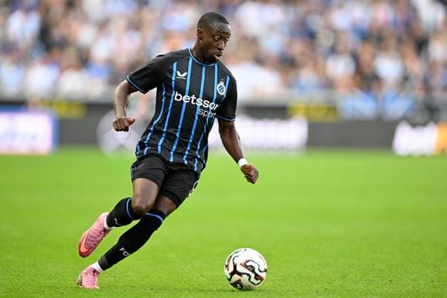 Club Brugge v Salzburg - UEFA Champions League BRUGGE, BELGIUM - AUGUST 12 : Forbs Carlos forward of Club Brugge in action during the UEFA Champions League 2025 26 third qualifying round second leg between Club Brugge and Salzburg on August 12, 2025 in Brugge, Belgium, 12 08 2025 Brugge Belgium  Copyright: xJanxDexMeuleneirx
