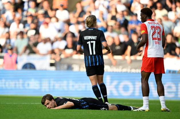 Club Brugge v Salzburg - UEFA Champions League BRUGGE, BELGIUM - AUGUST 12 : Meijer Bjorn defender of Club Brugge in action during the UEFA Champions League 2025 26 third qualifying round second leg between Club Brugge and Salzburg on August 12, 2025 in Brugge, Belgium, 12 08 2025 Brugge Belgium  Copyright: xJanxDexMeuleneirx