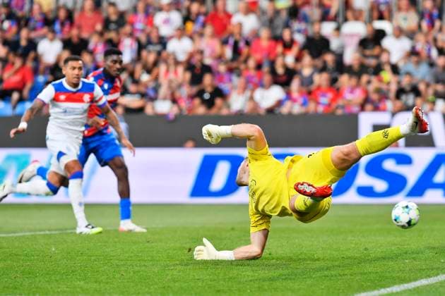 Goalkeeper Jack Butland (Glasgow) in action during the 3rd qualifying round match FC Viktoria Plzen vs Glasgow Ranger, Plzen, August 12, 2025. (CTKxPhoto MiroslavxChaloupka) CTKPhotoP2025081206218  CTKPhotoP2025081206218