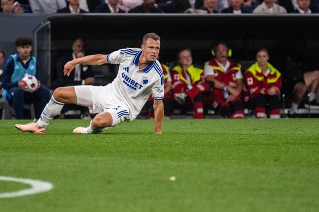 250812 Viktor Claesson of FC Copenhagen during the UEFA Champions League qualifier football match between FC Copenhagen and Malmö FF on August 12, 2025 in Copenhagen. Photo: Christoffer Borg Mattisson BILDBYRAN COP 261 PA1061 fotboll football soccer fotball uefa champions league champions league fc copenhagen malmö ff bbeng kval fc köpenhamn Copyright: CHRISTOFFERxBORGxMATTISSON BB250812CB081