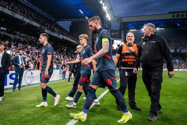 250812 Pontus Jansson of Malmö FF looks dejected after the UEFA Champions League qualifier football match between FC Copenhagen and Malmö FF on August 12, 2025 in Copenhagen. Photo: Petter Arvidson BILDBYRAN kod PA PA1061 fotboll football soccer fotball uefa champions league champions league fc copenhagen malmö ff bbeng kval fc köpenhamn bbauto depp Copyright: PETTERxARVIDSON BB250812PA117