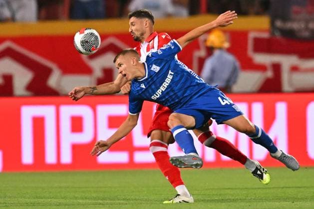 CRVENA ZVEZDA vs LECH ANTONI KOZUBAL, football player of Lech Poznan during UEFA Champion League qualification match against Crvena Zvezda, at Stadium Rajko Mitic. Belgrade, 12.08.2025 photo: MN Press Photo Agency FOOTBALL, UEFA CHAMPION LEAGUE QUALIFICATIONS MATCH, CRVENA ZVEZDA, RED STAR, LECH POZNAN Belgrade Stadium Rajko Mitic Serbia Copyright: xMarkoxMetlas xMNxPressx