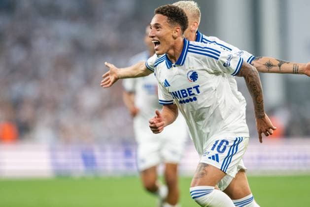 FC Copenhagen v Malmo FF, UEFA Champions League qualification, Copenhagen, Denmark Copenhagen, Denmark. 12th, August 2025. Robert Silva (16) of FC Copenhagen scores for 5-0 during the UEFA Champions League qualification match between FC Copenhagen and Malmo FF at Parken in Copenhagen. Denmark, Copenhagen  Copyright: xGonzalesxPhoto TobiasxJorgensenx