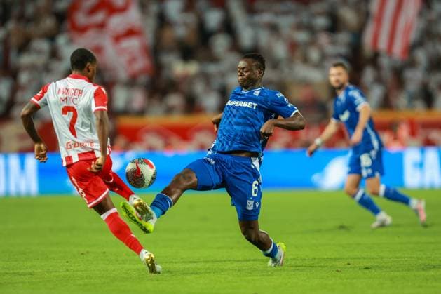 2025.08.12 Belgrad Pilka nozna Eliminacje Ligi Mistrzow UEFA Liga Mistrzow 2025 2026 Crvena zvezda - Lech Poznan N z Timothy Ouma Foto Henryk Lipinski PressFocus 2025.08.12 Belgrad Football UEFA Champions League 2025 20246 Fourth Qualifying Round Rakow Czestochowa - FC Kobenhavn Timothy Ouma Credit: Henryk Lipinski PressFocus NEWSPIX.PL --- newspix.pl 