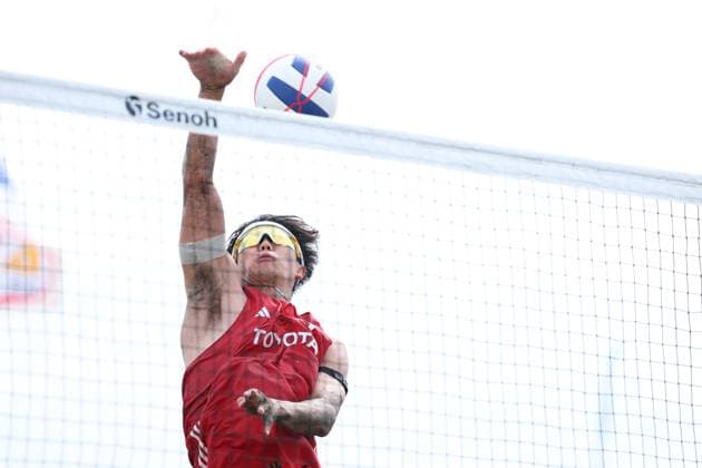 Taito Mizumachi, AUGUST 13, 2025 - Beach volleyball, Beachvolleyball : The 39th Beach Volley Japan, Men s Final at Kugenuma beach, Kanagawa, Japan. Noxthirdxpartyxsales  aflo_300048903