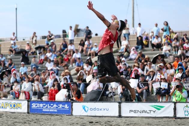 Taito Mizumachi, AUGUST 13, 2025 - Beach volleyball, Beachvolleyball : The 39th Beach Volley Japan, Men s Final at Kugenuma beach, Kanagawa, Japan. Noxthirdxpartyxsales  aflo_300048910
