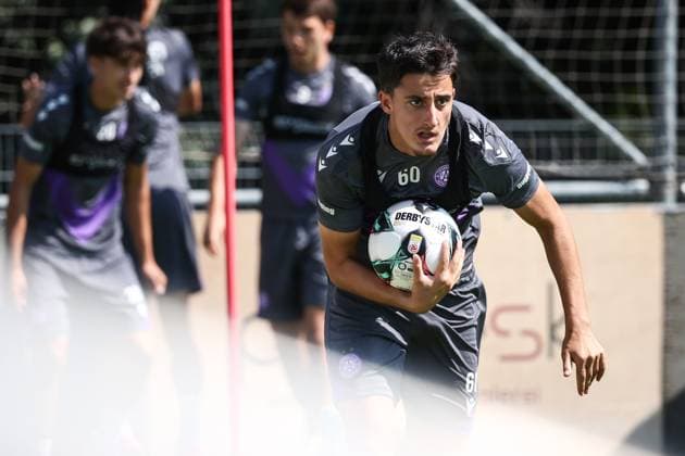 SOCCER - UEFA ECL, A.Wien vs Ostrava VIENNA,AUSTRIA,13.AUG.25 - SOCCER - UEFA Conference League, qualification, FK Austria Wien vs Banik Ostrava, preview, training A.Wien. Image shows Dejan Radonjic (A.Wien).  GEPAxpictures xArminxRauthner