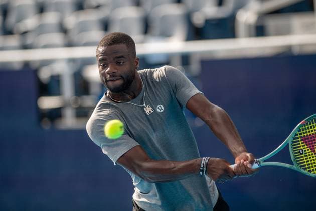 Cincinnati Open: Francis Tiafo And Iga Swiatek Morning Practice Sessions Francis Tiafoe is seen during his morning practice prior to his round of 16 match at the Cincinnati Open in Mason, Ohio, on August 13, 2025. Mason Ohio United States  Copyright: xJasonxWhitmanx originalFilename:whitman-cincinna250813_npmEX.jpg