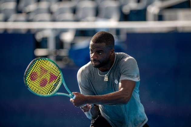 Cincinnati Open: Francis Tiafo And Iga Swiatek Morning Practice Sessions Francis Tiafoe is seen during his morning practice prior to his round of 16 match at the Cincinnati Open in Mason, Ohio, on August 13, 2025. Mason Ohio United States  Copyright: xJasonxWhitmanx originalFilename:whitman-cincinna250813_npNdo.jpg