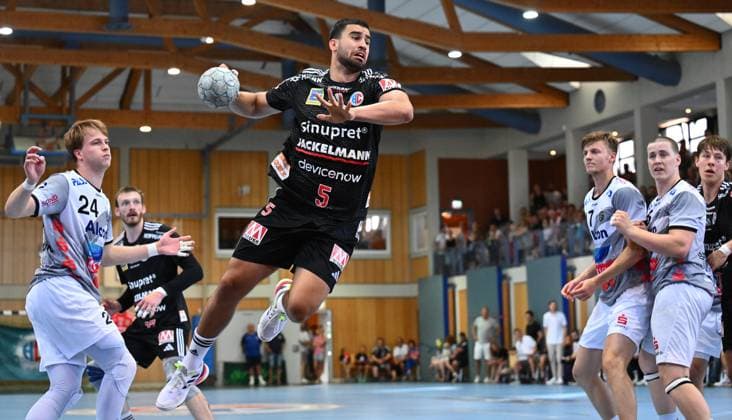 13.08.2025 - Handball - Saison 2025 2026 - Testspiel - Freundschaftsspiel : HC Erlangen HCE - TV Großwallstadt - - xwoxzix - Milos Kos (5, HC Erlangen HCE )