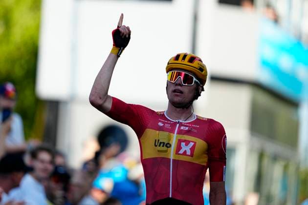 Road cycling, Rad, Radsport, Strasse 2nd stage of PostNord Tour of Denmark Soeren Waerenskjold of Norway finish to win the second stage of PostNord Tour of Denmark in Gladsaxe, Denmark, Wednesday August 13, 2025 , Zealand Denmark Copyright: MadsxClausxRasmussenx spdk20250813-173223-L