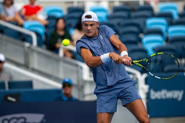Cincinnati Open Round Of 16: Francis Tiafoe V Holger Rune Holger Rune is seen during his Round of 16 match at the Cincinnati Open in Mason, Ohio, on August 13, 2025. Mason Ohio United States  Copyright: xJasonxWhitmanx originalFilename:whitman-cincinna250813_npv6i.jpg