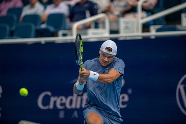 Cincinnati Open Round Of 16: Francis Tiafoe V Holger Rune Holger Rune is seen during his Round of 16 match at the Cincinnati Open in Mason, Ohio, on August 13, 2025. Mason Ohio United States  Copyright: xJasonxWhitmanx originalFilename:whitman-cincinna250813_npQzH.jpg