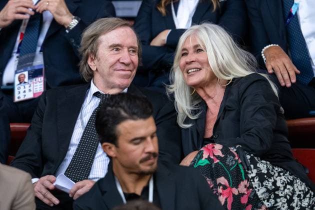 Guenter Netzer mit Ehefrau Elvira Lang auf der Ehrentribuene, SUI, Deutschland vs Spanien, Fussball, UEFA Womens Euro 2025, Halbfinale, 23.07.2025 SUI, Deutschland vs Spanien, Fussball, UEFA Womens Euro 2025, Halbfinale, 23.07.2025 Zuerich *** Guenter Netzer with wife Elvira Lang on the VIP stand, SUI, Germany vs Spain, Football, UEFA Womens Euro 2025, Semi-final, 23 07 2025 SUI, Germany vs Spain, Football, UEFA Womens Euro 2025, Semi-final, 23 07 2025 Zurich Copyright: xEibner-Pressefoto Memmlerx EP_MMR