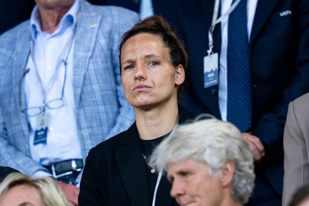 Babett Peter auf der Ehrentribuene, SUI, Deutschland vs Spanien, Fussball, UEFA Womens Euro 2025, Halbfinale, 23.07.2025 SUI, Deutschland vs Spanien, Fussball, UEFA Womens Euro 2025, Halbfinale, 23.07.2025 Zuerich Copyright: xEibner-Pressefoto Memmlerx EP_MMR