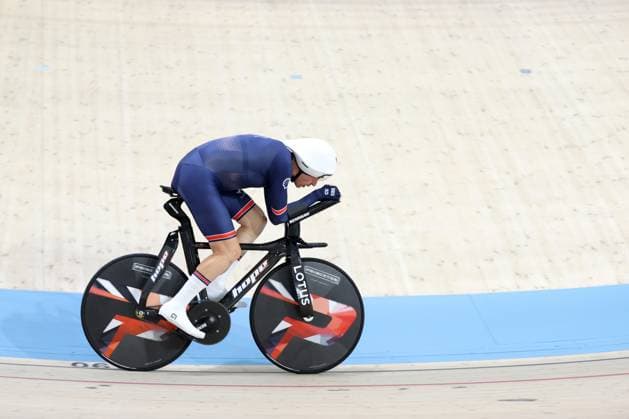 Track cycling, Rad, Radsport, Bahnrad, Bahn world record attempts in Konya KONYA, TURKIYE - AUGUST 14: British cyclist William Bjergfelt set a new world one-hour record in the C5 category by covering a distance of 51.463 kilometers during the track cycling world record attempts, organized with the application of the Union Cycliste Internationale (UCI) and British Cycling at the Konya Olympic Velodrome in Konya, Turkiye on August 14, 2025. Serhat Cetinkaya Anadolu Konya Turkey. Editorial use only. Please get in touch for any other usage.  Copyright: x2025xAnadoluxSerhatxCetinkayax