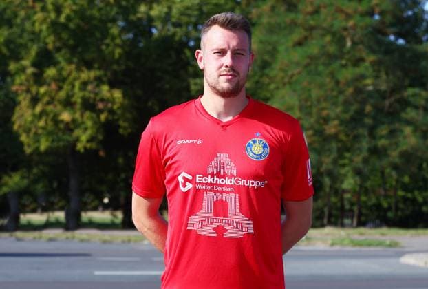 Teampraesentation 1. FC Lok Leipzig Regionalliga NO Torwart Andreas Naumann ; 1. FC Lokomotive Leipzig; Regionalliga Nord-Ost, Porträttermin 2025 2026 , Leipzig, 13.08.2025 , Nur zur redaktionellen Nutzung. Only editorial use.