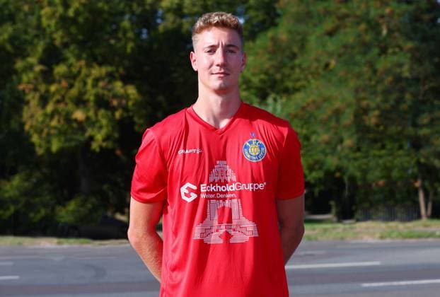 Teampraesentation 1. FC Lok Leipzig Regionalliga NO Torwart Marcel Bergmann ; 1. FC Lokomotive Leipzig; Regionalliga Nord-Ost, Porträttermin 2025 2026 , Leipzig, 13.08.2025 , Nur zur redaktionellen Nutzung. Only editorial use.