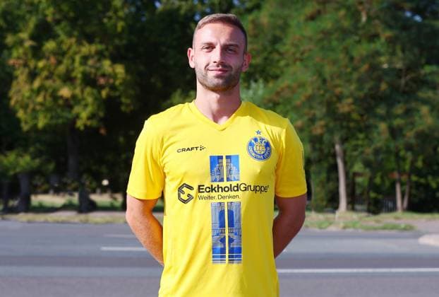 Teampraesentation 1. FC Lok Leipzig Regionalliga NO Tobias Dombrowa ; 1. FC Lokomotive Leipzig; Regionalliga Nord-Ost, Porträttermin 2025 2026 , Leipzig, 13.08.2025 , Nur zur redaktionellen Nutzung. Only editorial use.