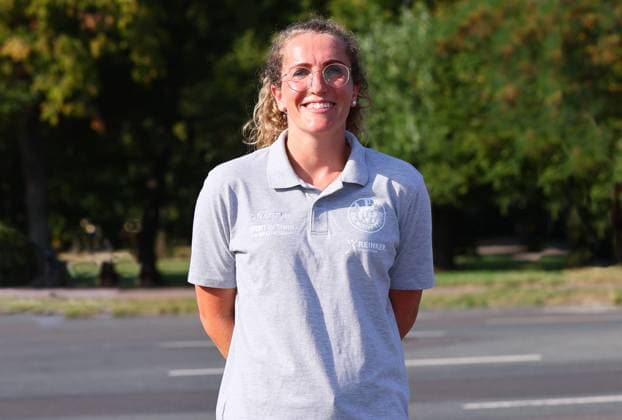 Teampraesentation 1. FC Lok Leipzig Regionalliga NO Mannschaftsärztin Dr. Constanze Stockner ; 1. FC Lokomotive Leipzig; Regionalliga Nord-Ost, Porträttermin 2025 2026 , Leipzig, 13.08.2025 , Nur zur redaktionellen Nutzung. Only editorial use.