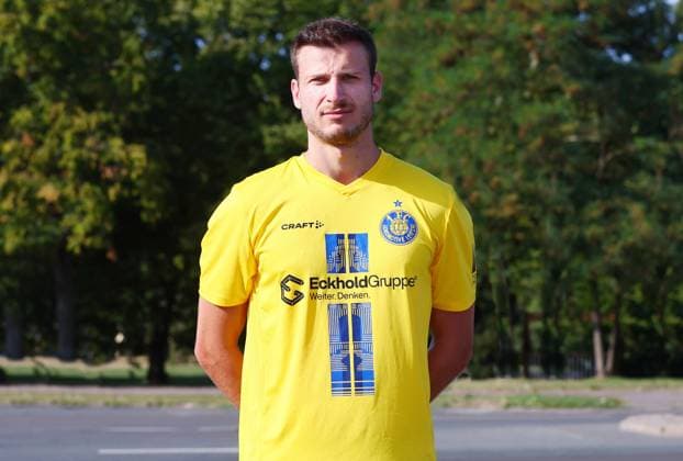 Teampraesentation 1. FC Lok Leipzig Regionalliga NO Laurin von Piechowski ; 1. FC Lokomotive Leipzig; Regionalliga Nord-Ost, Porträttermin 2025 2026 , Leipzig, 13.08.2025 , Nur zur redaktionellen Nutzung. Only editorial use.