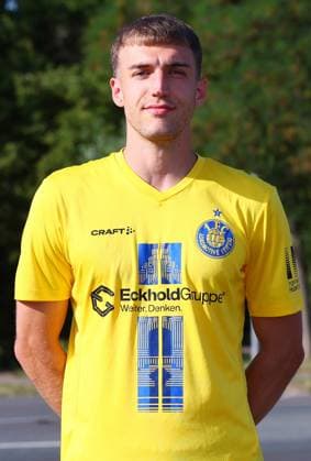 Teampraesentation 1. FC Lok Leipzig Regionalliga NO Jonas Arcalean ; 1. FC Lokomotive Leipzig; Regionalliga Nord-Ost, Porträttermin 2025 2026 , Leipzig, 13.08.2025 , Nur zur redaktionellen Nutzung. Only editorial use.