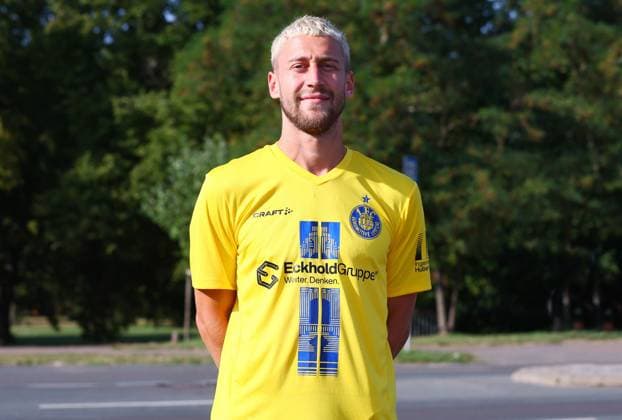 Teampraesentation 1. FC Lok Leipzig Regionalliga NO David Grözinger ; 1. FC Lokomotive Leipzig; Regionalliga Nord-Ost, Porträttermin 2025 2026 , Leipzig, 13.08.2025 , Nur zur redaktionellen Nutzung. Only editorial use.