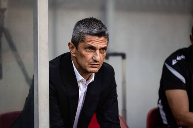 SOCCER - UEFA EL, WAC vs PAOK KLAGENFURT,AUSTRIA,14.AUG.25 - SOCCER - UEFA Europa League, qualification, Wolfsberger AC vs PAOK Thessaloniki. Image shows head coach Razvan Lucescu (PAOK).  GEPAxpictures xMatthiasxTrinkl