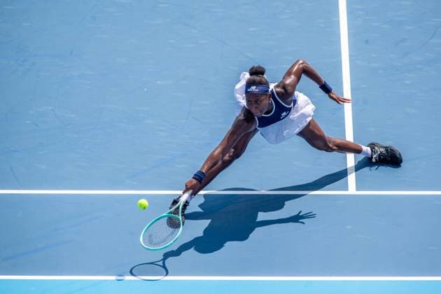 Cincinnati Open Fourth Round: Coco Gauff V Lucia Bronzetti Coco Gauff is seen during her fourth-round match at the Cincinnati Open in Mason, Ohio, on August 14, 2025. Mason Ohio United States  Copyright: xJasonxWhitmanx originalFilename:whitman-cincinna250814_np90g.jpg