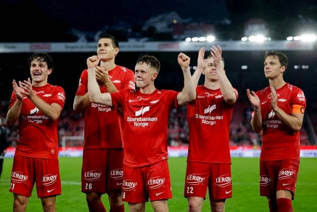 UEFA Europa Leauge Qualification 2025 SK Brann BK Häcken Bergen 20250814 Brann won and progressed after the UEFA Europa Leauge qualifying match between SK Brann and BK Häcken at Brann Stadium Photo Paul S Amundsen NTB Bergen Norway EDITORIAL USE ONLY RESTRICTED USE FOR BETTING COMPANIES  Copyright: xPaulxS.xAmundsenx xNTBx