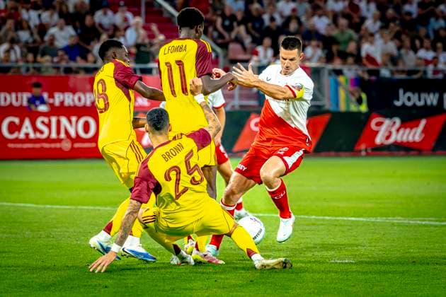 FC Utrecht defender Nick Viergever during the match Utrecht - Servette at the Galgenwaard stadium for the UEFA Europa League - Third qualifying round - 2nd leg season 2025-2026 in UTRECHT, Netherlands on 14 august 2025, (photo by Marcel van Dorst EYE4images DeFodi Images)