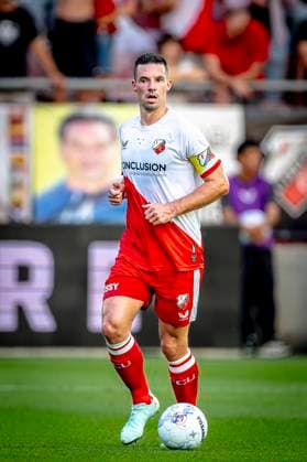 FC Utrecht defender Nick Viergever during the match Utrecht - Servette at the Galgenwaard stadium for the UEFA Europa League - Third qualifying round - 2nd leg season 2025-2026 in UTRECHT, Netherlands on 14 august 2025, (photo by Marcel van Dorst EYE4images DeFodi Images)