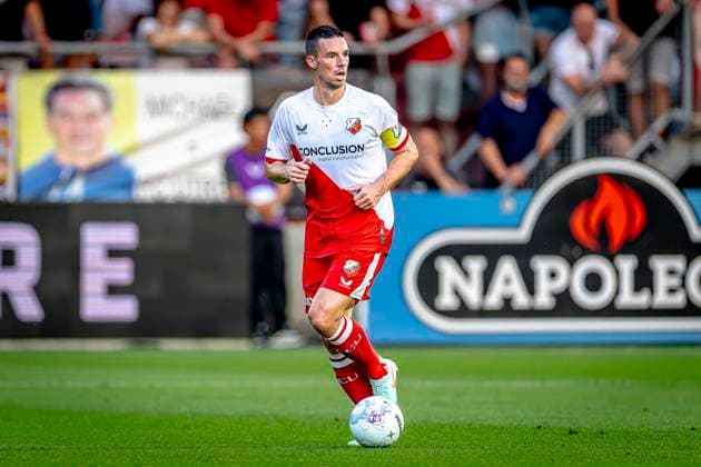 FC Utrecht defender Nick Viergever during the match Utrecht - Servette at the Galgenwaard stadium for the UEFA Europa League - Third qualifying round - 2nd leg season 2025-2026 in UTRECHT, Netherlands on 14 august 2025, (photo by Marcel van Dorst EYE4images DeFodi Images)