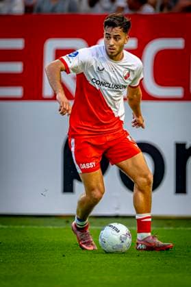 FC Utrecht defender Souffian El Karouani during the match Utrecht - Servette at the Galgenwaard stadium for the UEFA Europa League - Third qualifying round - 2nd leg season 2025-2026 in UTRECHT, Netherlands on 14 august 2025, (photo by Marcel van Dorst EYE4images DeFodi Images)