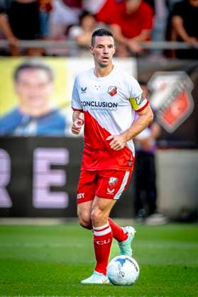 FC Utrecht defender Nick Viergever during the match Utrecht - Servette at the Galgenwaard stadium for the UEFA Europa League - Third qualifying round - 2nd leg season 2025-2026 in UTRECHT, Netherlands on 14 august 2025, (photo by Marcel van Dorst EYE4images DeFodi Images)