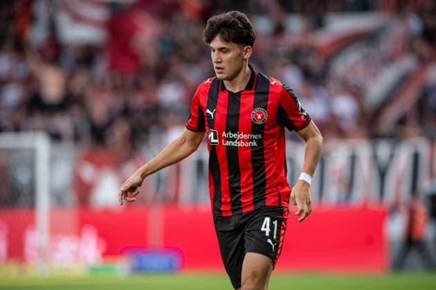 FC Midtjylland v Fredrikstad, UEFA Europa League qualification, Herning, Denmark Herning, Denmark. 14th, August 2025. Mikel Gogorza (41) of FC Midtjylland seen during the UEFA Europa League qualification match between FC Midtjylland and Fredrikstad at MCH Arena in Herning. Denmark, Herning  Copyright: xGonzalesxPhoto MortenxKjaerx